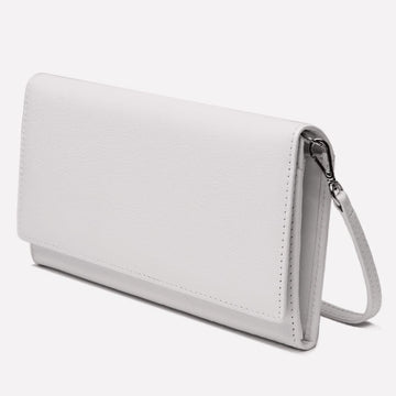 Women's Flap Over Purse White